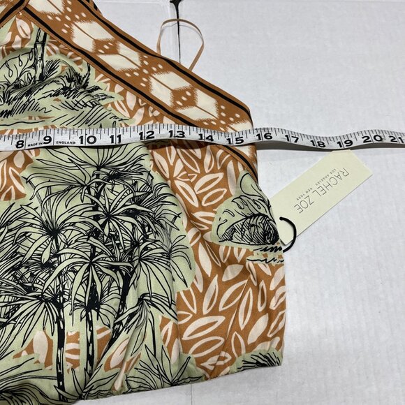 Rachel Zoe Tropical Print Jumpsuit - Green and Brown - Picture 10 of 14